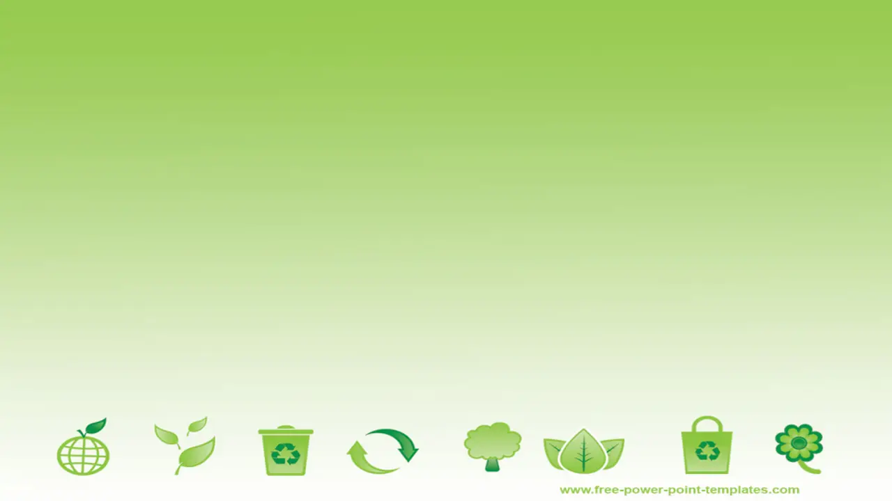 Free Green Recycling Powerpoint Template