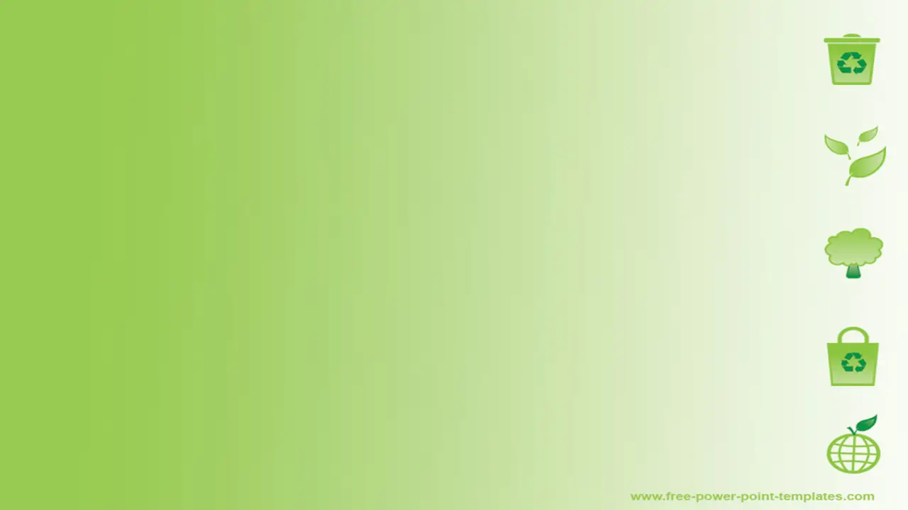 Free Green Recycling Powerpoint Template