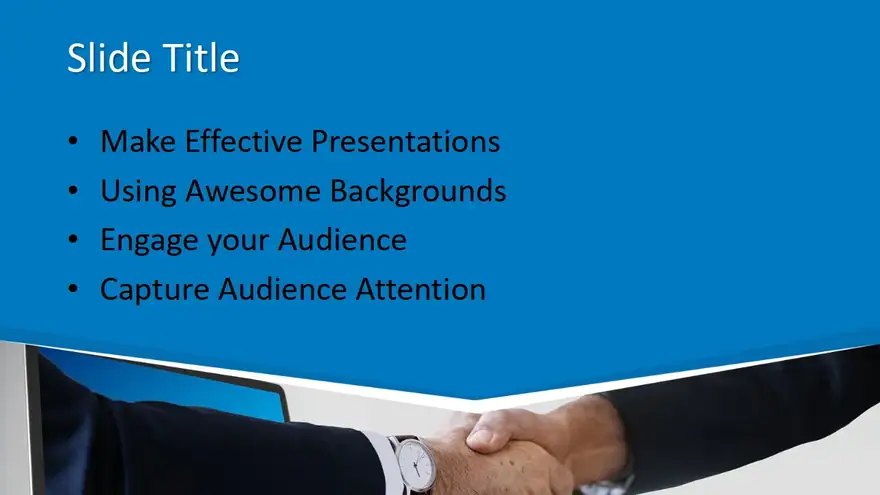 Free Handshake PowerPoint Template