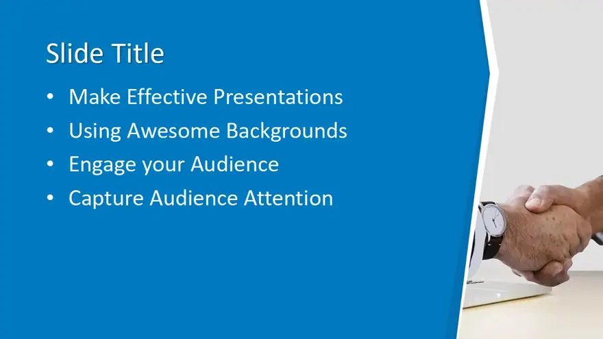 Free Handshake PowerPoint Template