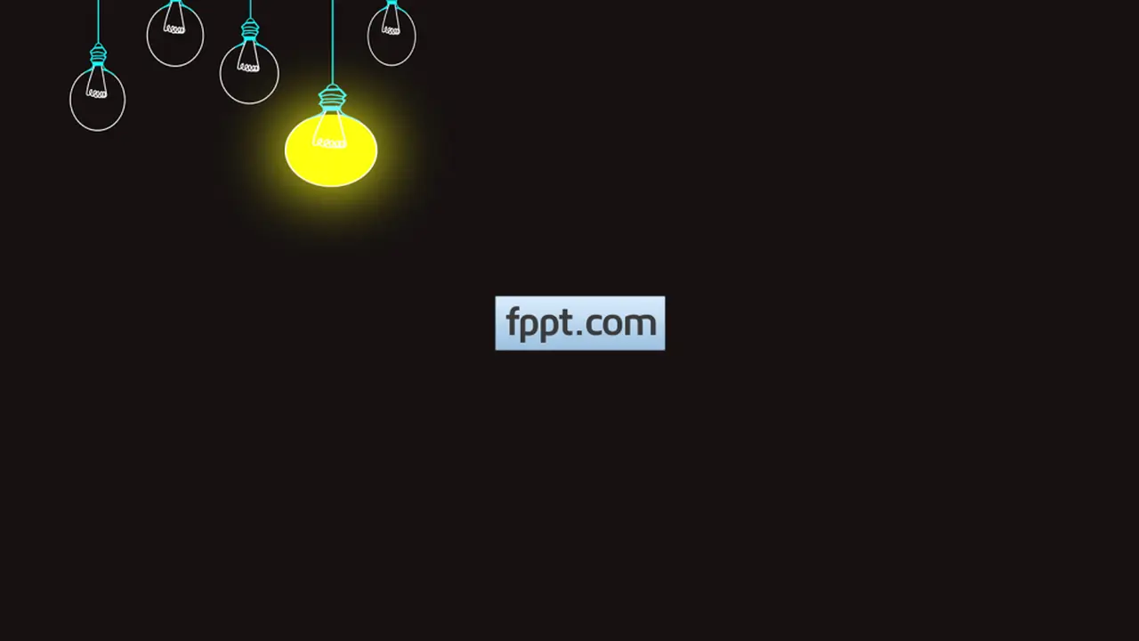Free Hanging Lamps PowerPoint Template