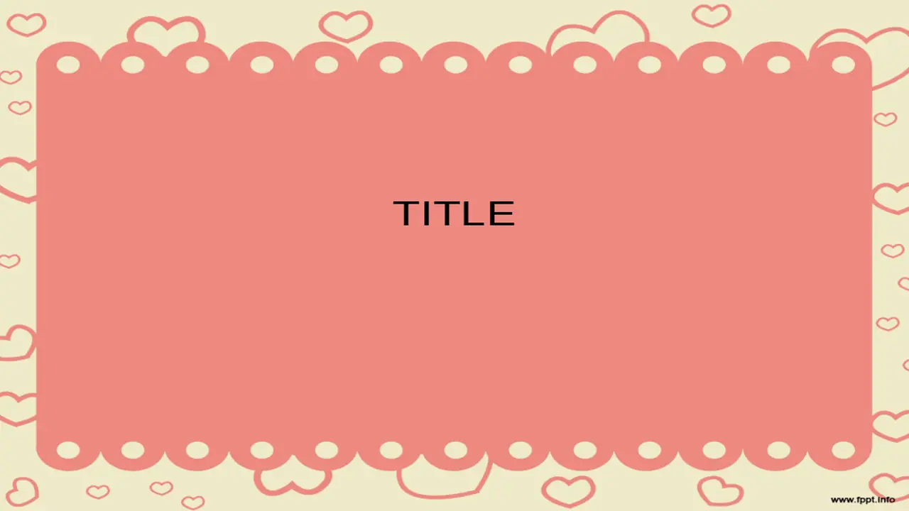 Free Hearts Scattered Powerpoint