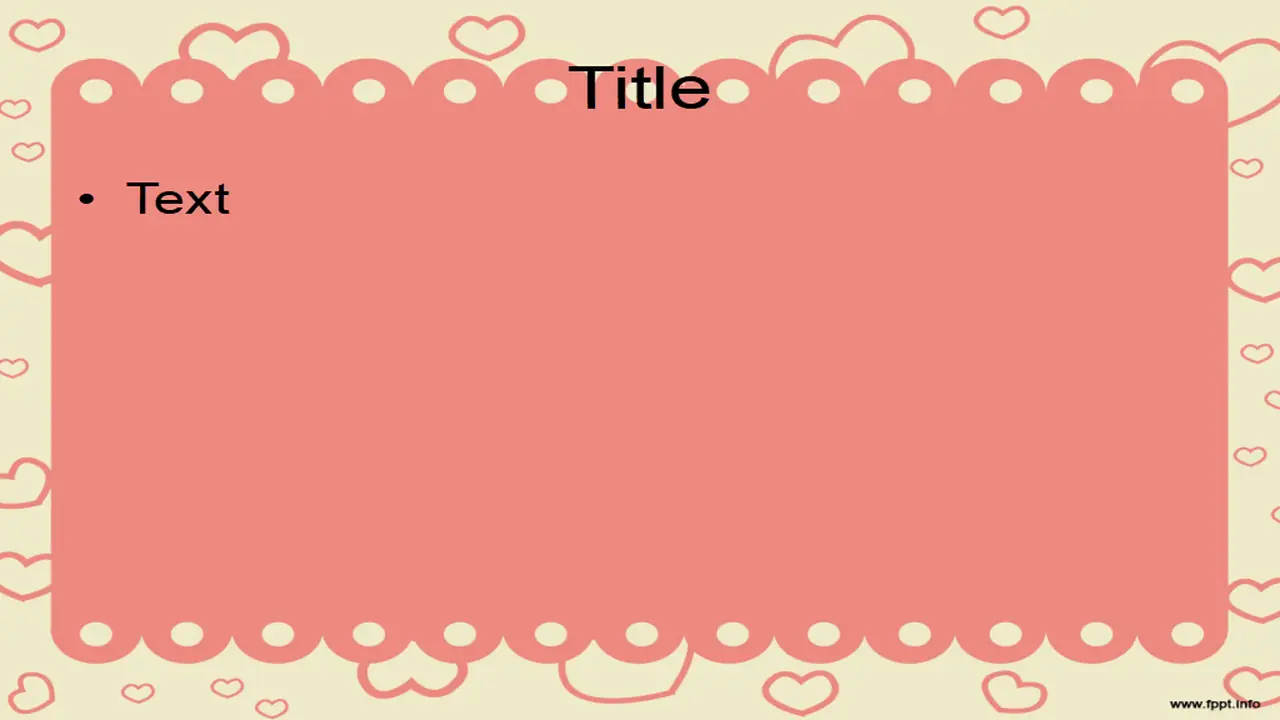 Free Hearts Scattered Powerpoint