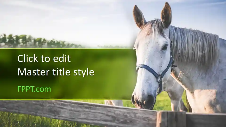 Free Horse PowerPoint Template