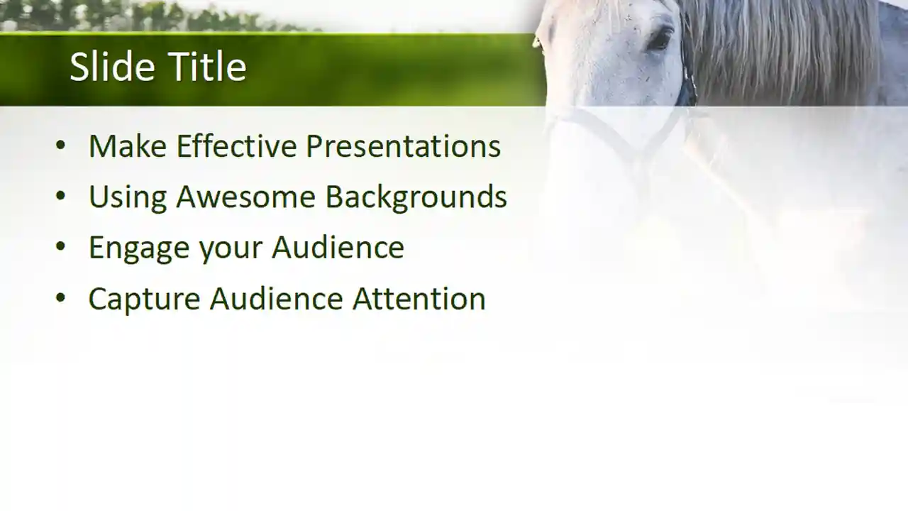 Free Horse PowerPoint Template