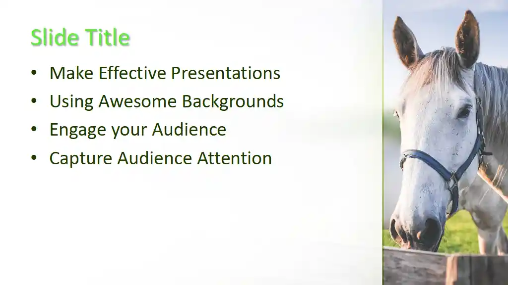 Free Horse PowerPoint Template