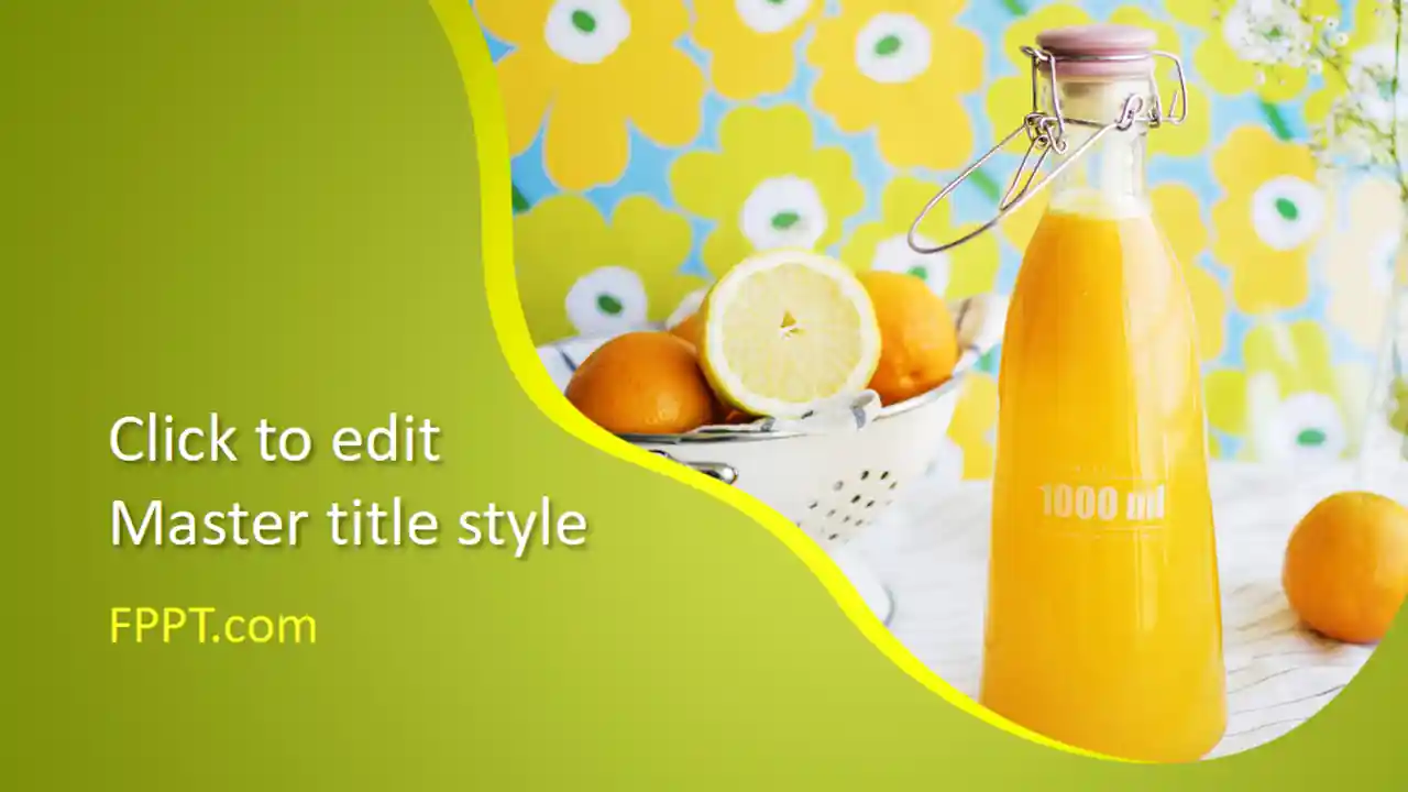 Free Juice PowerPoint Template