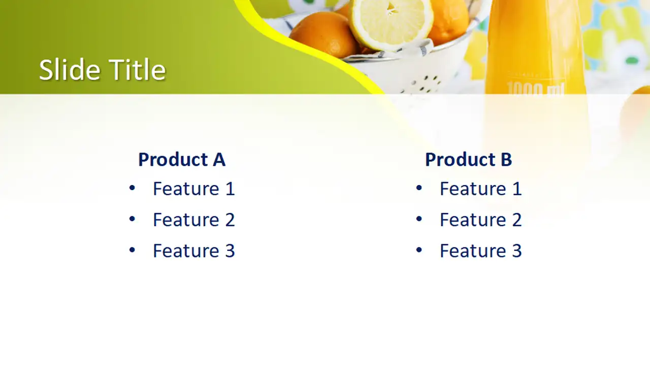 Free Juice PowerPoint Template