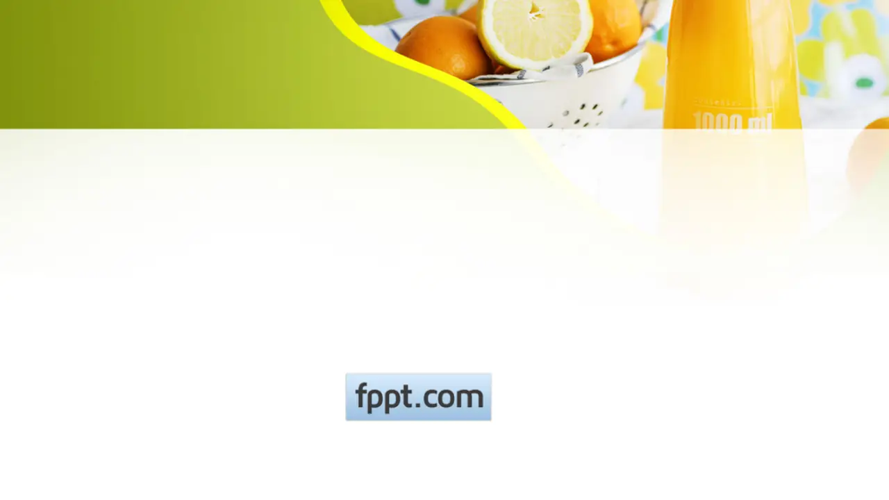 Free Juice PowerPoint Template