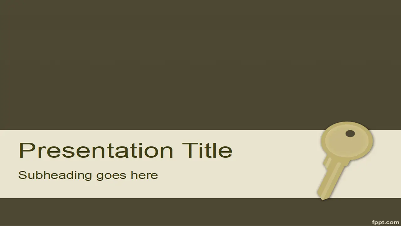 Free Key PowerPoint Template