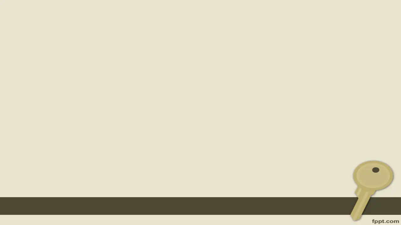 Free Key PowerPoint Template