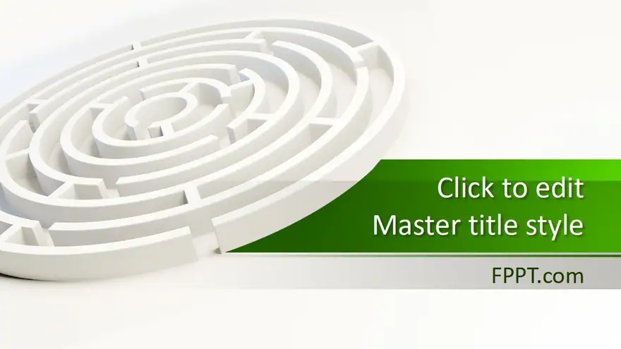 Free Labyrinth PowerPoint Background Design