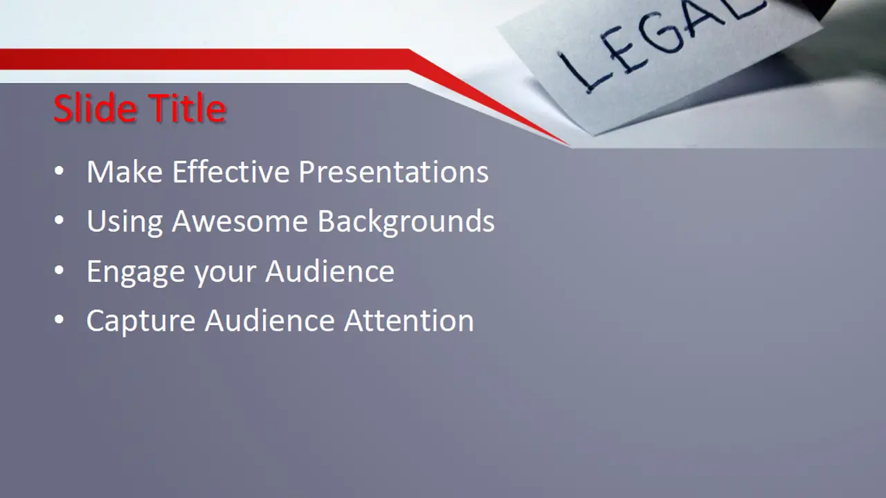 Free Legal PowerPoint Template
