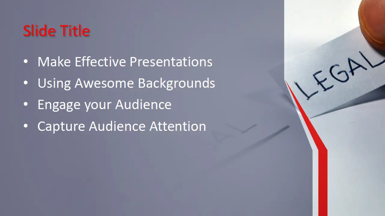 Free Legal PowerPoint Template