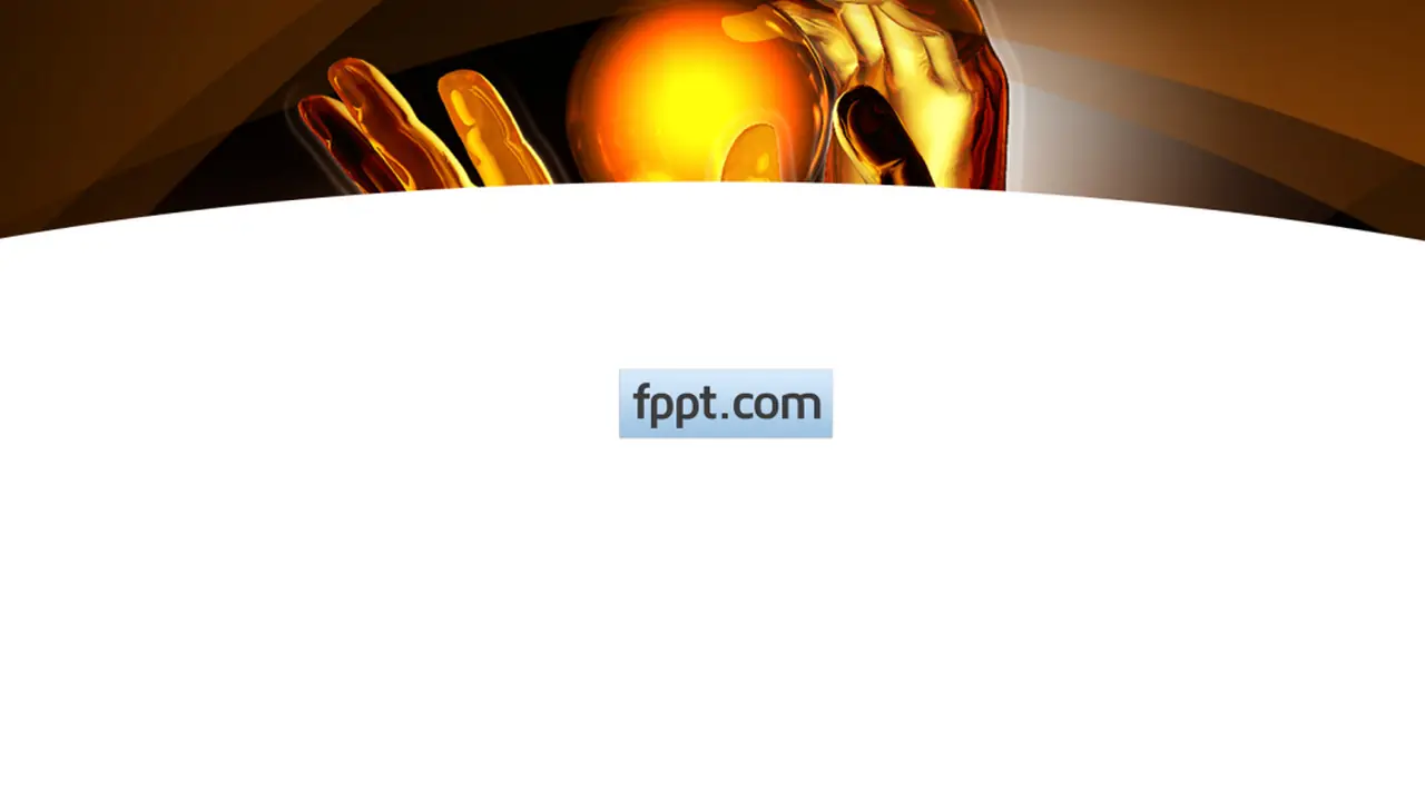 Free Light Ball In Hand PowerPoint Template