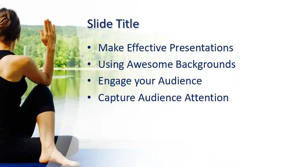 Free Meditation Yoga PowerPoint Template