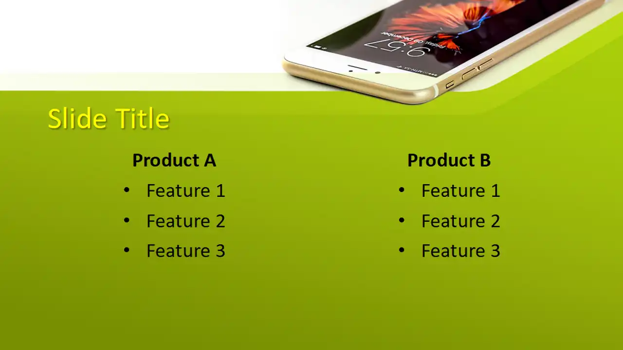 Free Mobile Touchscreen PowerPoint Template