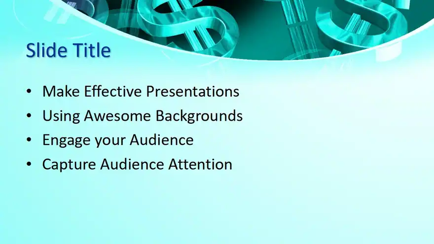 Free Money PowerPoint Template