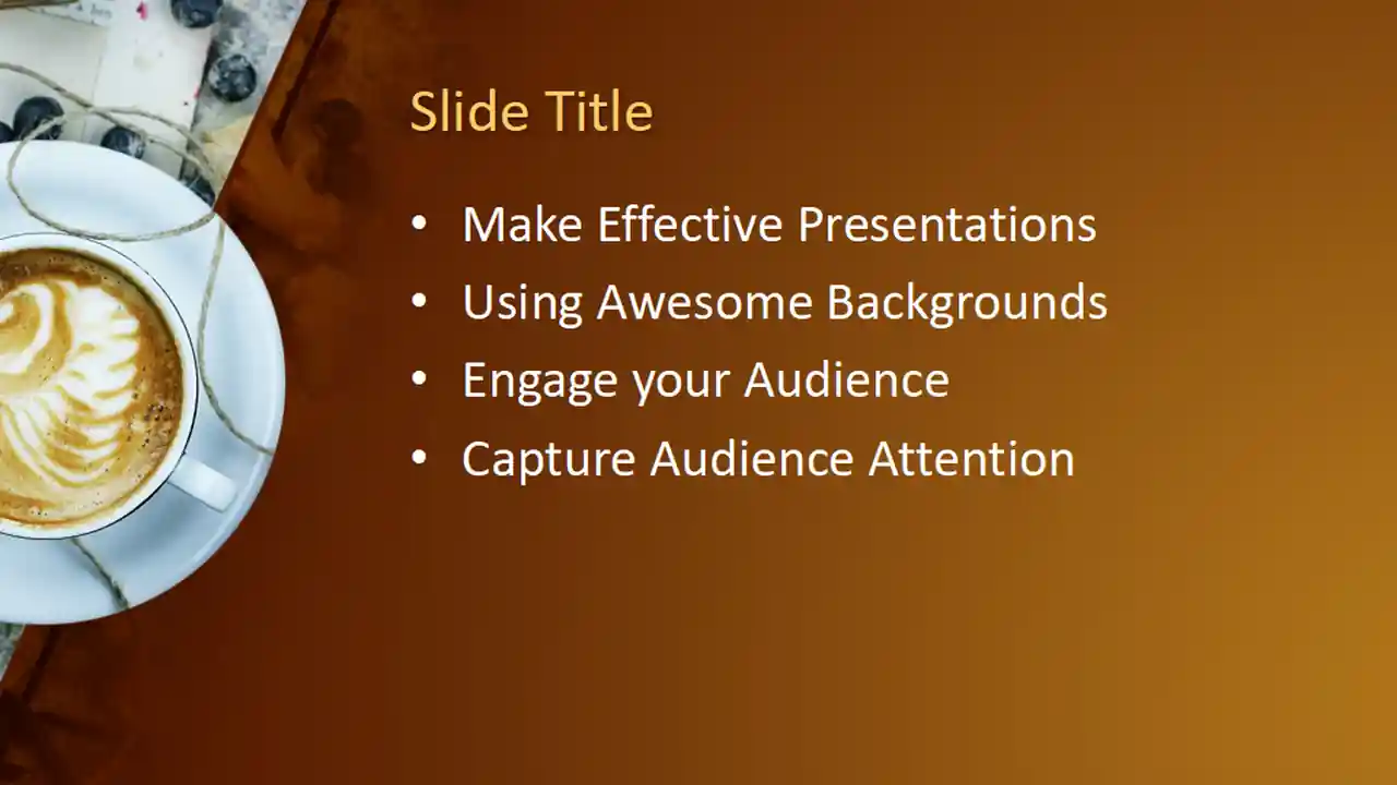 Free Morning Coffee PowerPoint Template
