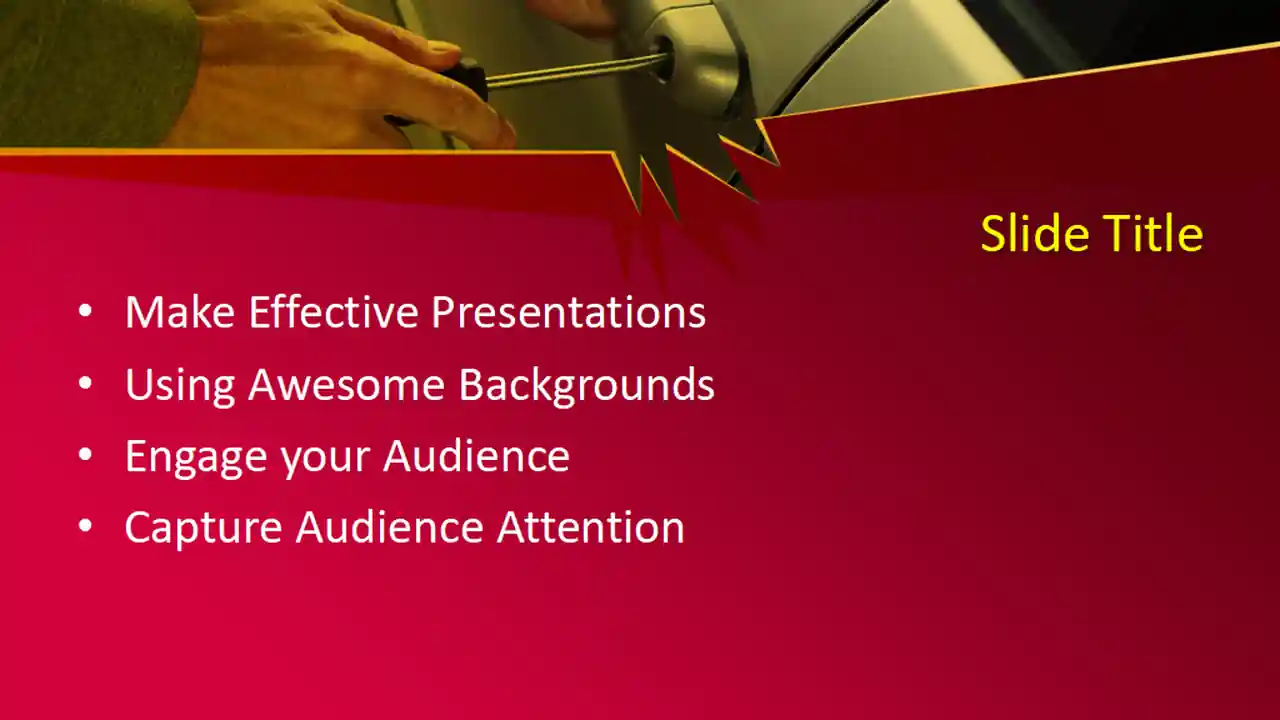 Free Motor Vehicle Theft PowerPoint Template