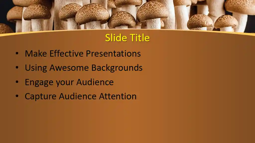 Free Mushroom PowerPoint Template