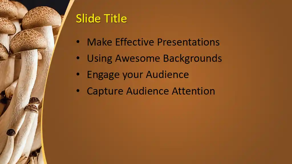 Free Mushroom PowerPoint Template