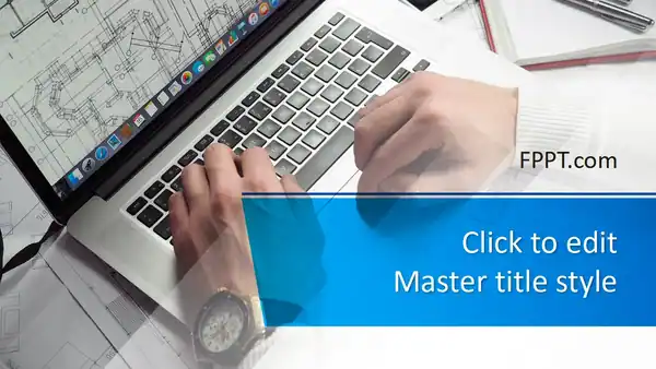 Free Office Computer PowerPoint Template