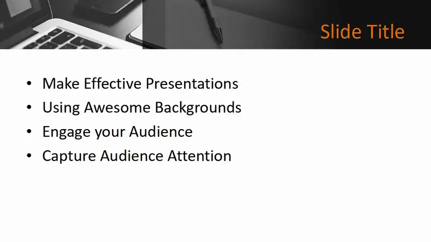 Free Office Workspace Presentation Template