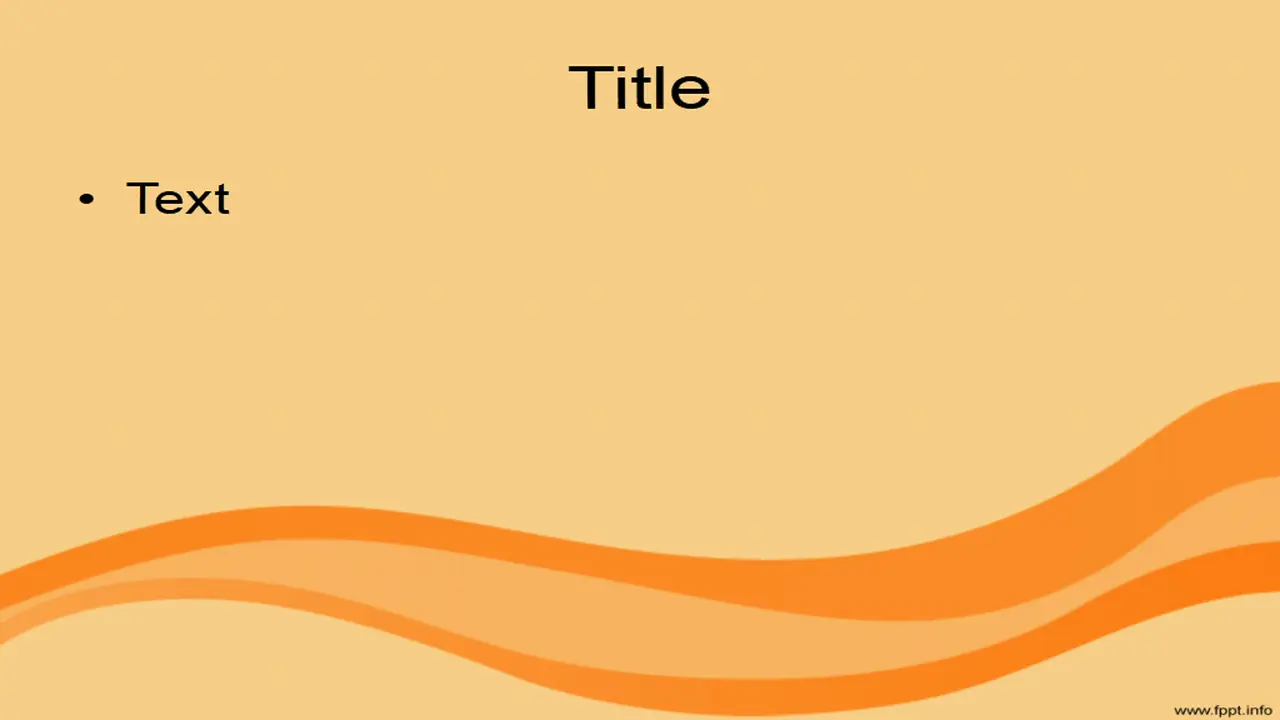 Free Orange Waves Powerpoint