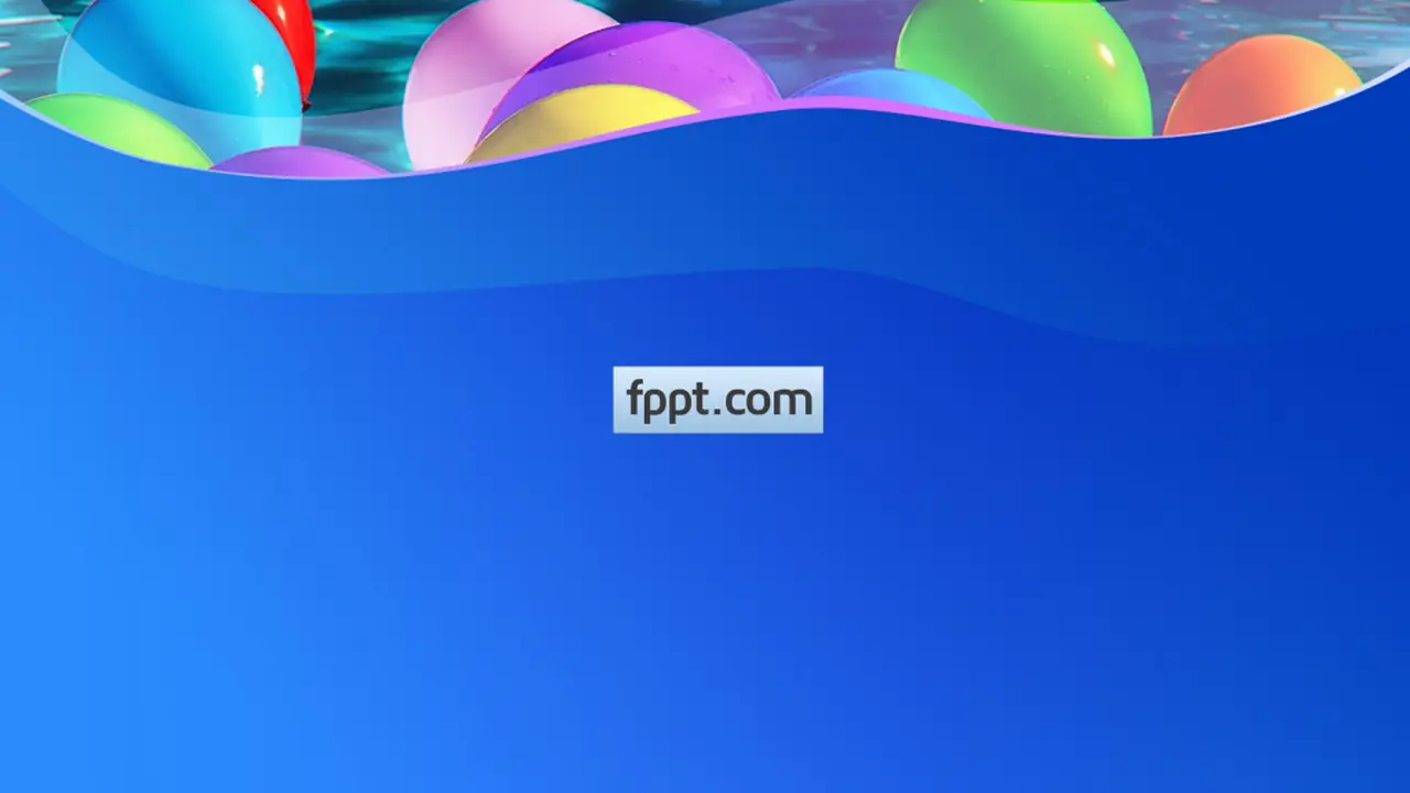 Free Party Balloons PowerPoint Template