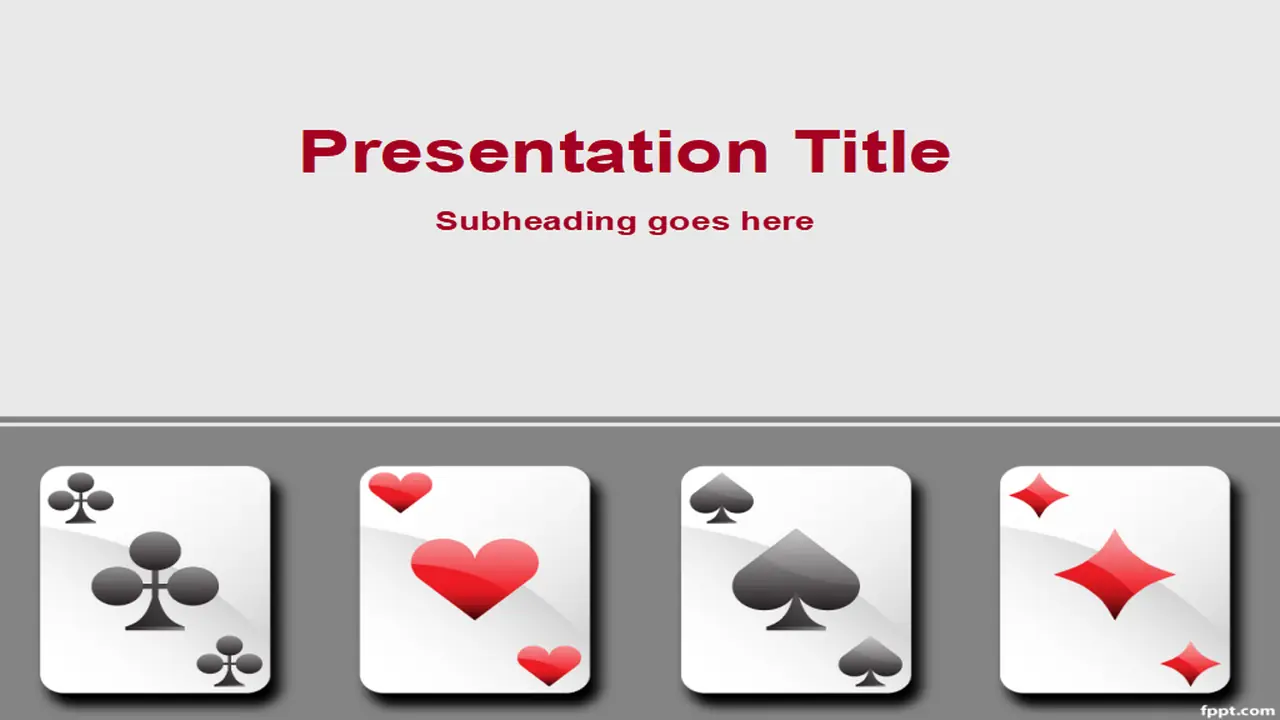 Free Playing Cards Template for PowerPoint
