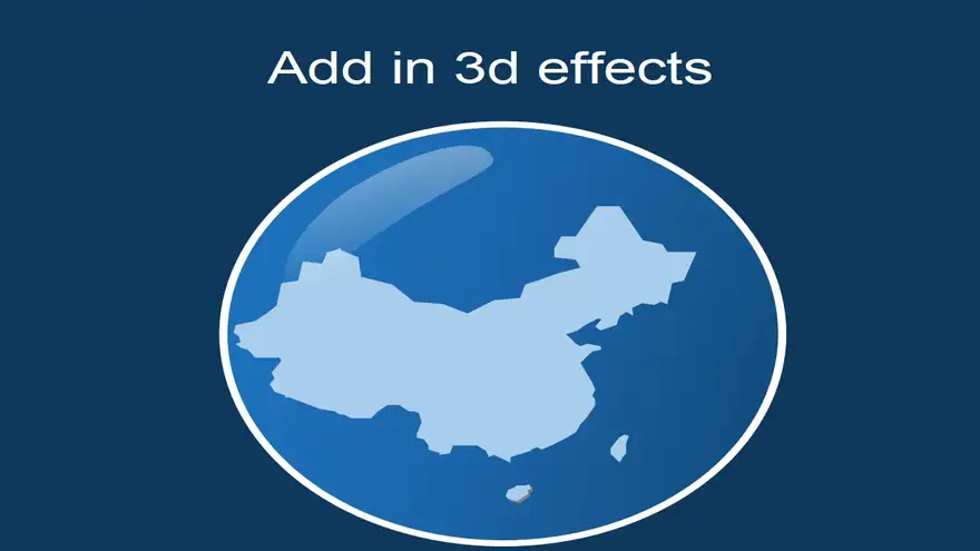 Free PowerPoint map of China