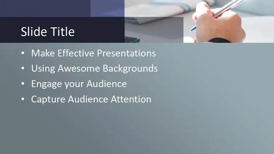 Free Professional Signature PowerPoint Template