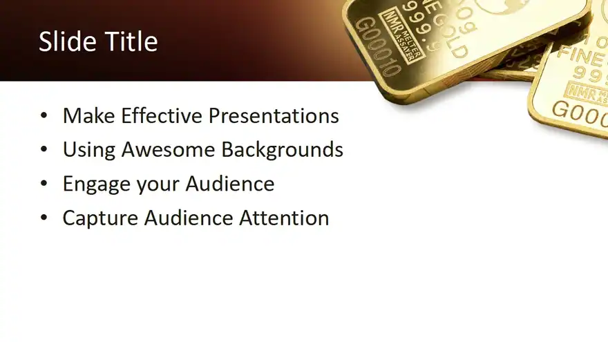 Free Pure Gold PowerPoint Template