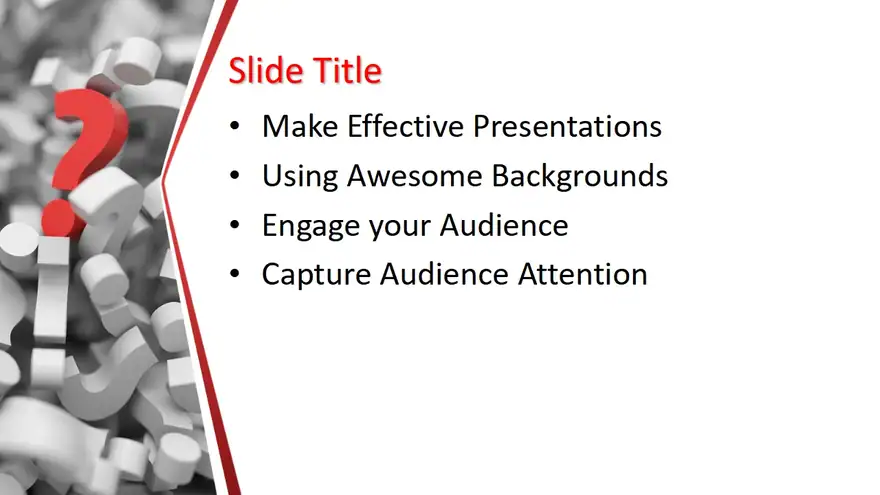 Free Questions Answers PowerPoint Template