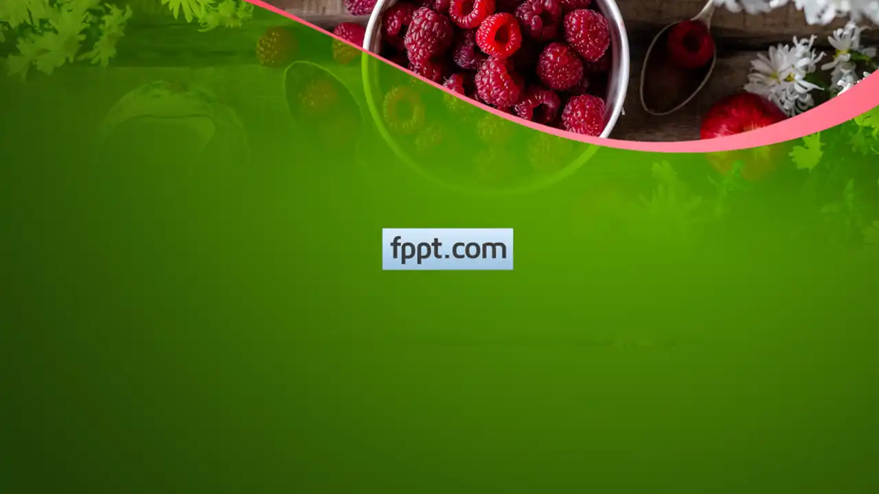 Free Red Raspberry PowerPoint Template