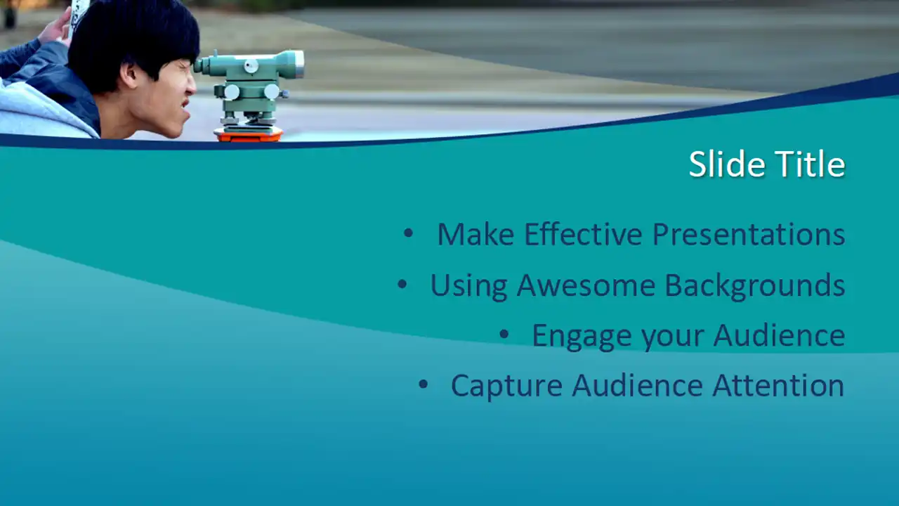 Free Road Worker PowerPoint Template
