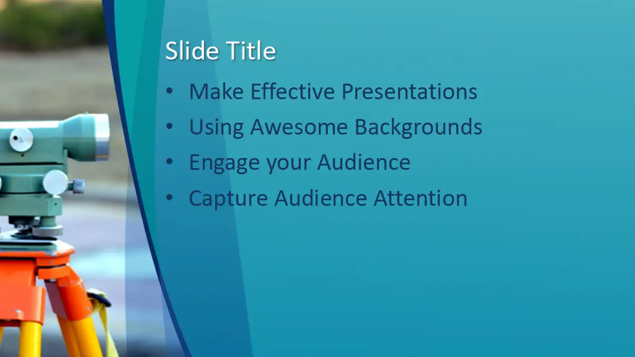 Free Road Worker PowerPoint Template
