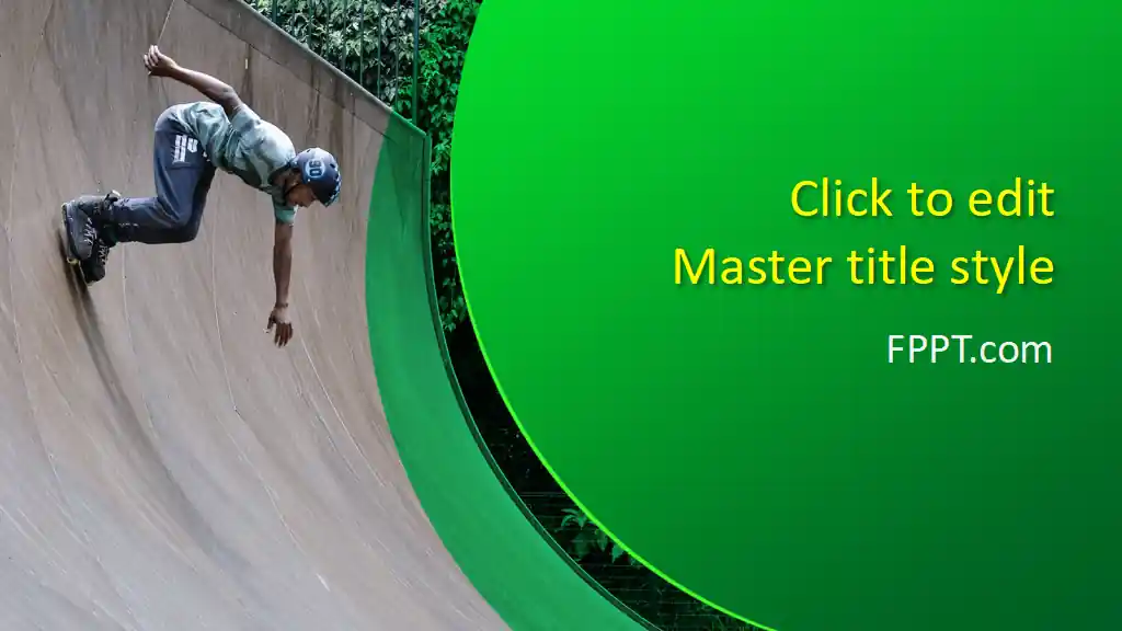 Free Roller Skating PowerPoint Template