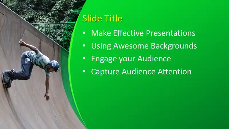 Free Roller Skating PowerPoint Template