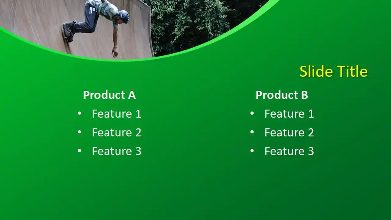 Free Roller Skating PowerPoint Template