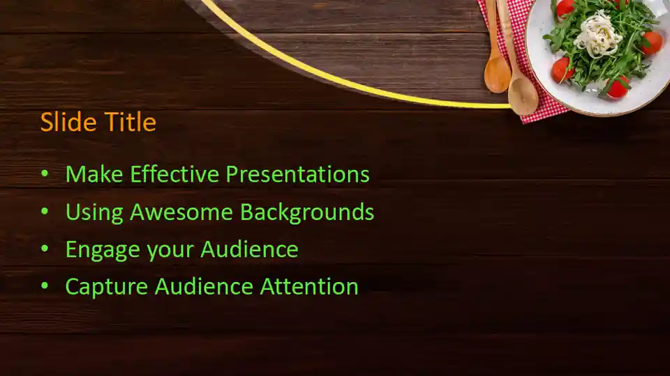 Free Salad PowerPoint Template