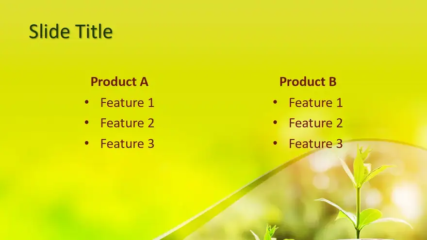 Free Savings Growth PowerPoint Template