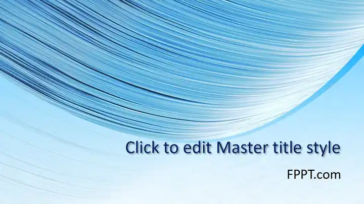 Free Sky Blue Background PowerPoint Template