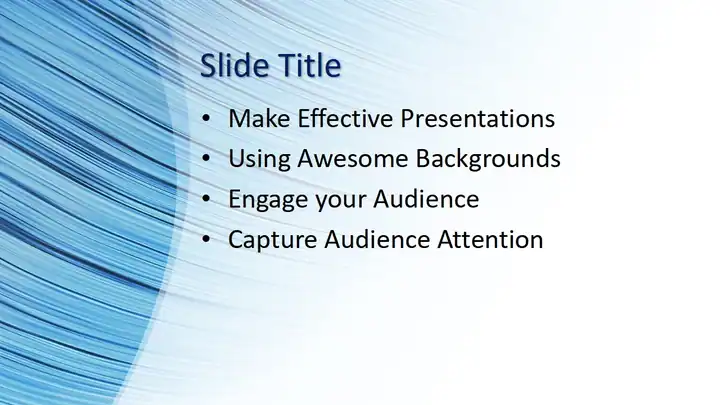 Free Sky Blue Background PowerPoint Template