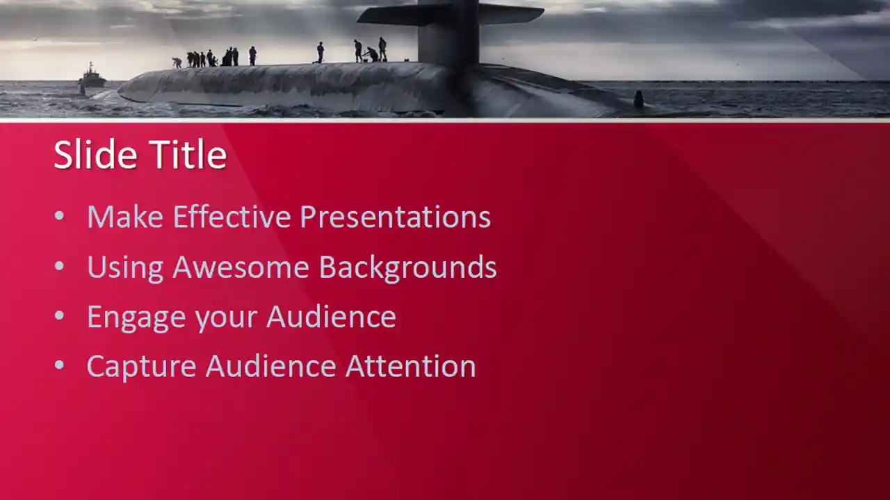 Free Submarine PowerPoint Template