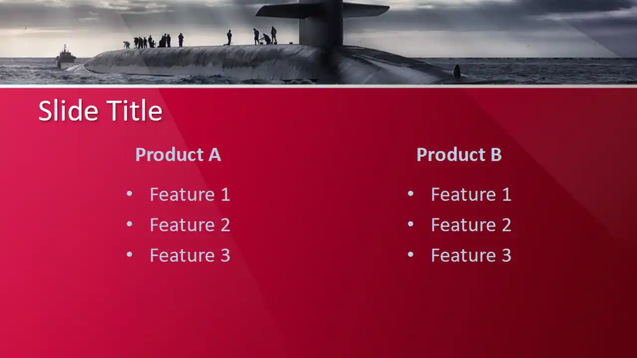 Free Submarine PowerPoint Template