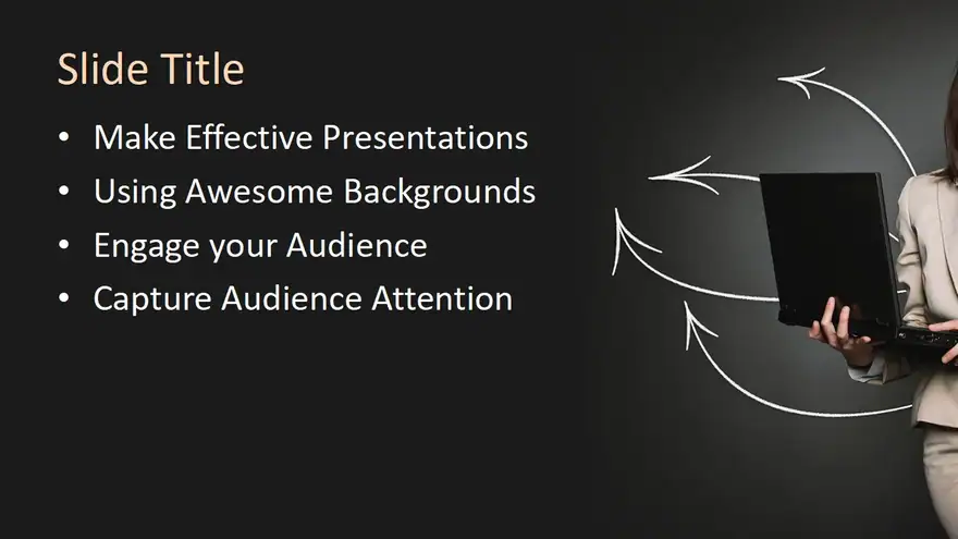 Free Successful businesswoman PowerPoint Template