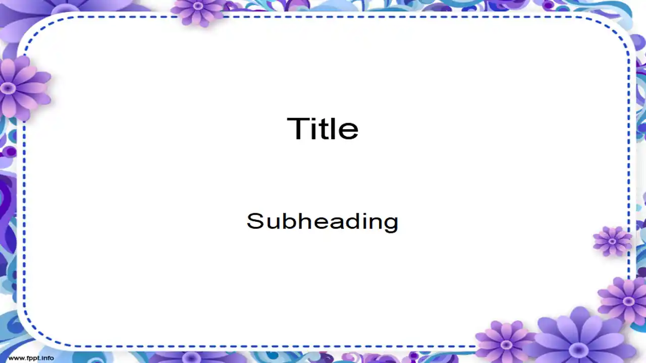 Free Sweet Floral Frame Powerpoint