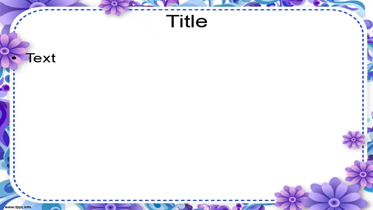 Free Sweet Floral Frame Powerpoint